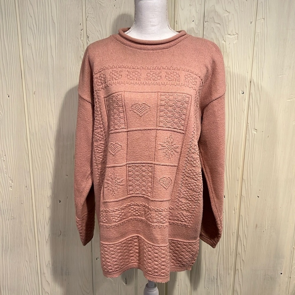 A Knitch Above Spar Knitwear Vintage Cotton Tunic Sweater XL